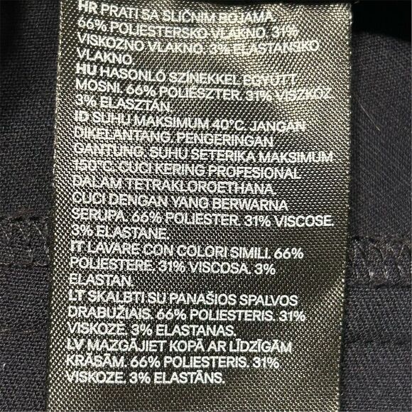 H&M Women's Navy Blue Dress Pants Size 2 Straight Leg Workwear - Picture 13 of 14